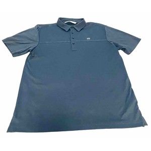 Travis Mathew Polo Shirt Blue Large